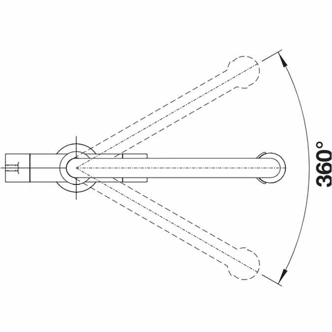 Blanco Culina - S Mini Twin Lever Pull Out Chrome Kitchen Tap - 525197 8 Blanco Culina - S Mini Twin Lever Pull Out Chrome Kitchen Tap - 525197 - Image 8