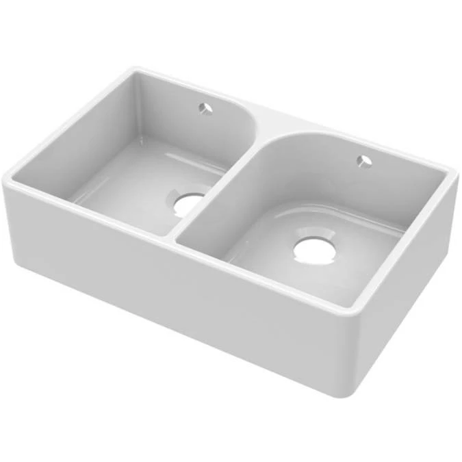 NUIE Butler Fireclay Sink With Full Weir And Overflow 795 X 500 X 220mm 1 NUIE Butler Fireclay Sink With Full Weir And Overflow 795 X 500 X 220mm