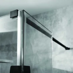 Aquadart 1200mm Wetroom 10 Shower Screen 6 Aquadart 1200mm Wetroom 10 Shower Screen -Roman Sales Black Bracing Bar