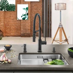 Blanco Catris S Flexo Black Matt Kitchen Tap - 525793 10 Blanco Catris S Flexo Black Matt Kitchen Tap - 525793 -Roman Sales CATRIS S FLEXO MATT BLACK 3