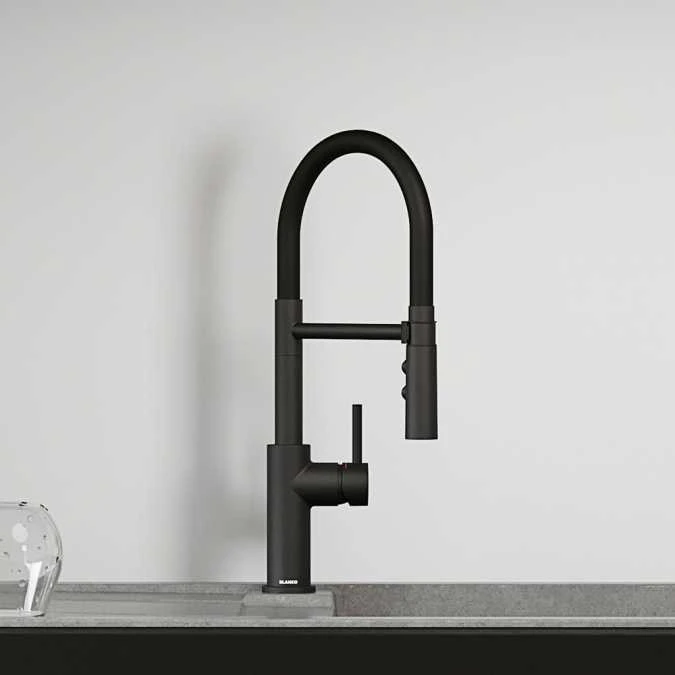 Blanco Catris S Flexo Black Matt Kitchen Tap - 525793 2 Blanco Catris S Flexo Black Matt Kitchen Tap - 525793 - Image 2