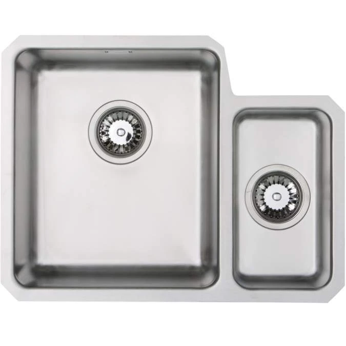 Prima+ 1.5 Bowl R25 Left Hand Undermount Kitchen Sink - Stainless Steel 1 Prima+ 1.5 Bowl R25 Left Hand Undermount Kitchen Sink - Stainless Steel