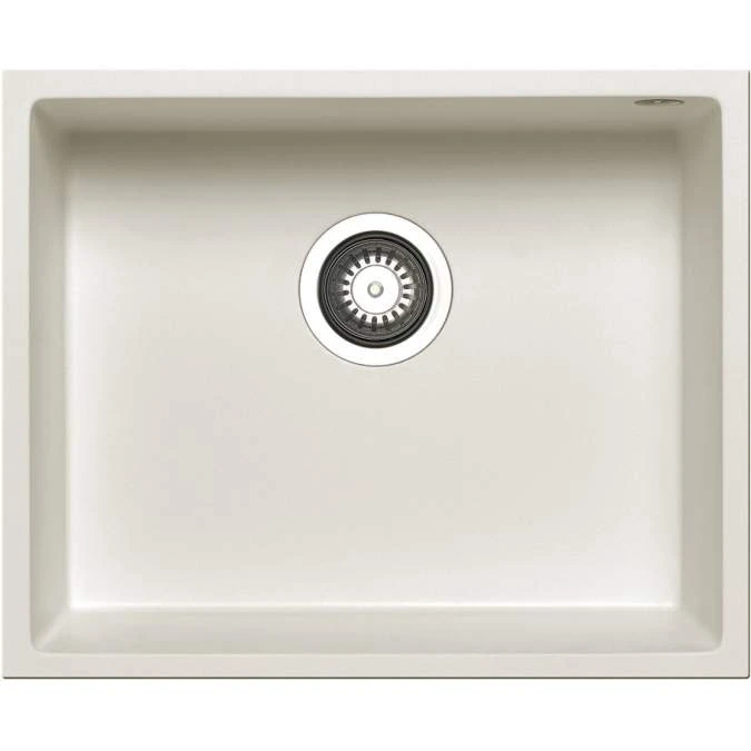 Prima+ White Granite 1 Bowl Undermount Kitchen Sink 1 Prima+ White Granite 1 Bowl Undermount Kitchen Sink