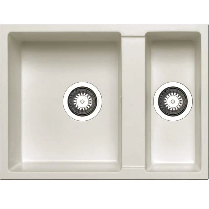 Prima+ White Granite 1.5 Bowl Undermount Sink 1 Prima+ White Granite 1.5 Bowl Undermount Sink