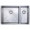 Prima+ Large 1.5 Bowl R10 Left Hand Inset Undermount Kitchen Sink - Stainless Steel