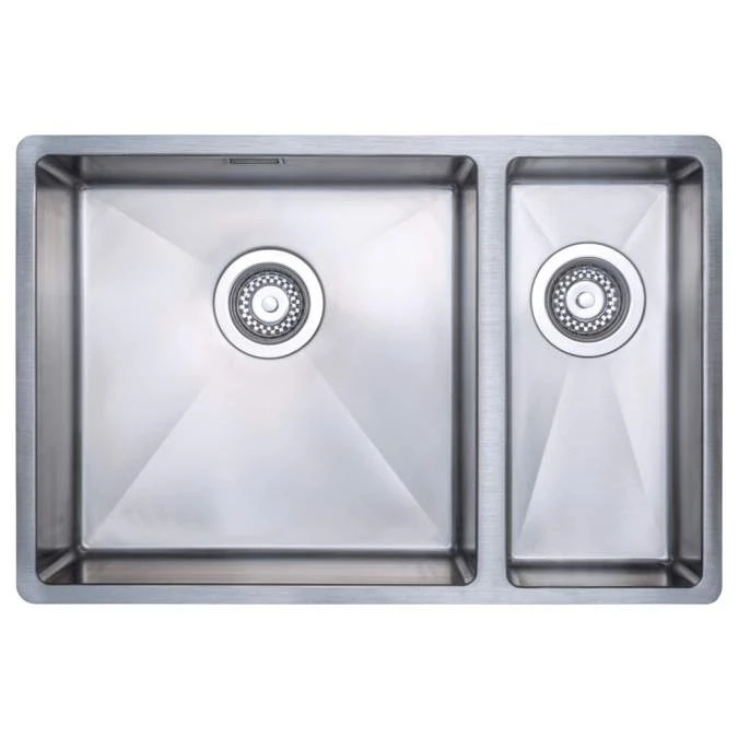 Prima+ Large 1.5 Bowl R10 Left Hand Inset Undermount Kitchen Sink - Stainless Steel 1 Prima+ Large 1.5 Bowl R10 Left Hand Inset Undermount Kitchen Sink - Stainless Steel