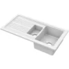 NUIE Fireclay 1.5 Bowl Counter Top Sink 1010 X 525mm