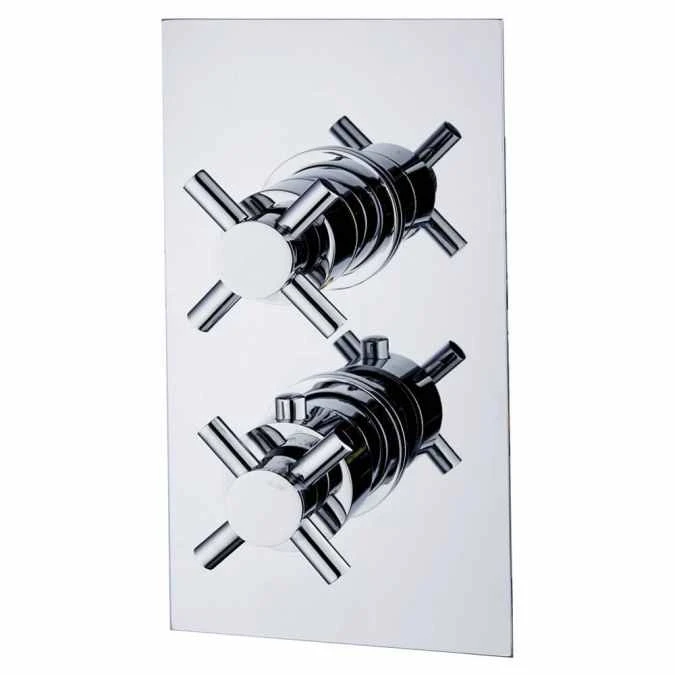 Niagara Carter Chrome Twin Concealed Shower Valve - Single Outlet 1 Niagara Carter Chrome Twin Concealed Shower Valve - Single Outlet