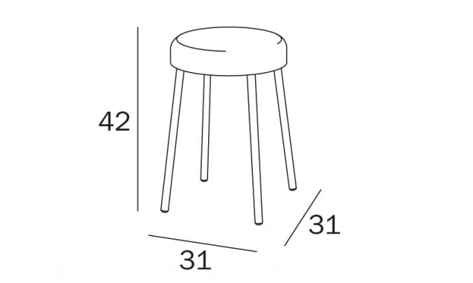 Inda Hotellerie / Colorella Bathroom Shower Stool 2 Inda Hotellerie / Colorella Bathroom Shower Stool - Image 2