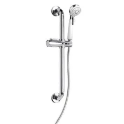 600mm Grab Bar, Shower Head And Slide Rail Combo Kit - Croydex