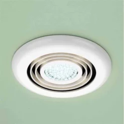 HIB Turbo White Illuminated Ceiling Bathroom Extractor Fan Cool White LED