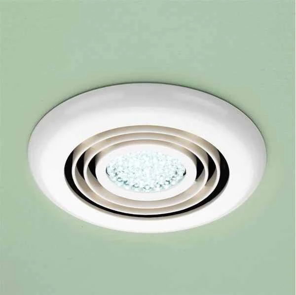 HIB Turbo White Illuminated Ceiling Bathroom Extractor Fan Cool White LED 1 HIB Turbo White Illuminated Ceiling Bathroom Extractor Fan Cool White LED