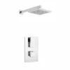 Element Thermostatic Concealed Shower Valve With Fixed Rain Head - Kartell UK