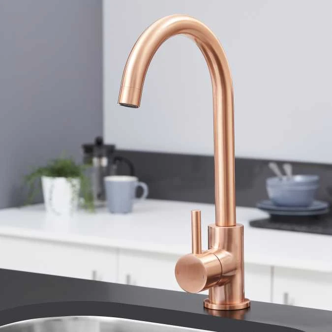 Elera Monobloc Kitchen Mixer Tap - Copper 2 Elera Monobloc Kitchen Mixer Tap - Copper - Image 2