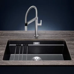 Blanco Etagon 700 U Granite Kitchen Sink - Tartufo 11 Blanco Etagon 700 U Granite Kitchen Sink - Tartufo -Roman Sales ETAGON 700 U ANTHRACITE LIFESTYLE 2 3