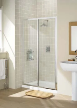 Lakes 1100mm Sliding Shower Door, Classic Collection -Roman Sales Framed Lakes Slider Door 2