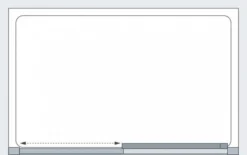 Lakes 1100mm Sliding Shower Door, Classic Collection -Roman Sales Framed Lakes Slider Door Spec 7