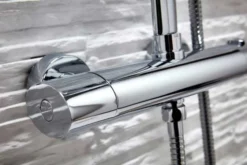 Polo Oval Dual Head Exposed Shower With Metal Fixed Head -Roman Sales HBS Shower004 Detail3 small