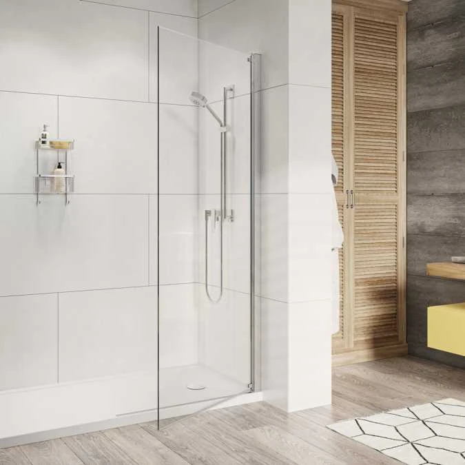 Roman Innov8 900mm Pivoting Wetroom Panel Chrome 2 Roman Innov8 900mm Pivoting Wetroom Panel Chrome - Image 2