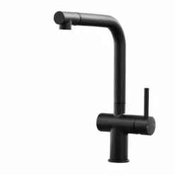 Ingleton Matt Black Pull Out Kitchen Mixer Tap