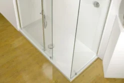 Kudos Pinnacle 8 1000mm Sliding Shower Door - Corner Installation -Roman Sales Kudos Rectangular Shower Tray 3 3