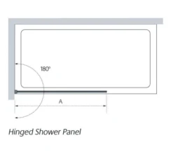 Alassio 1000mm Hinged Wetroom Screen 8mm Glass - Lakes Showering Spaces Coastline -Roman Sales L 2017 1 4 5 54 31 224 3