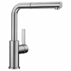Blanco Lanora S Brushed Steel Kitchen Tap - 523123