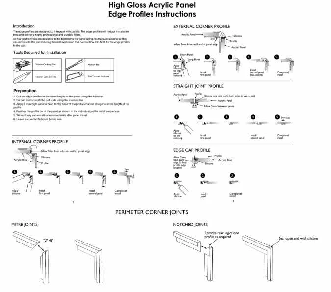 Lustrolite Colour Matched Internal Corner Profile 2500mm 9 Lustrolite Colour Matched Internal Corner Profile 2500mm - Image 9