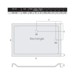 MX Elements 1000 X 900 Anti Slip Rectangular Stone Resin Shower Tray 7 MX Elements 1000 X 900 Anti Slip Rectangular Stone Resin Shower Tray -Roman Sales MX 1000 x 900 ASXHD Tech