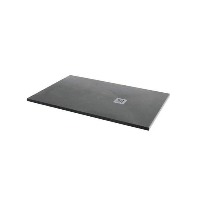 MX Minerals 1400 X 800mm Ash Grey Slate Effect Shower Tray 1 MX Minerals 1400 X 800mm Ash Grey Slate Effect Shower Tray