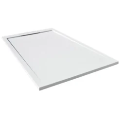 Giorgio Lux White Slate Effect Shower Tray - 1600 X 800 - Concealed Waste 8 Giorgio Lux White Slate Effect Shower Tray - 1600 X 800 - Concealed Waste -Roman Sales Mere Giorgio Lux 1 1
