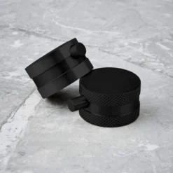 Scudo Core Matt Black Round Handle, Built-in Shower Valve Handset & Wall Mounted Head -Roman Sales NU 023 Lifestyle 1