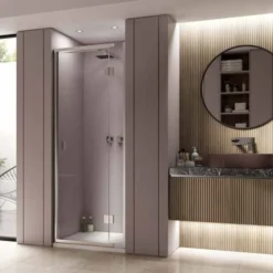Kudos Pinnacle 8 900mm Hinged Shower Door For Recess - Left Hand