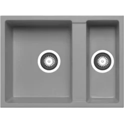 Prima+ Light Grey Granite 1.5 Bowl Undermount Kitchen Sink