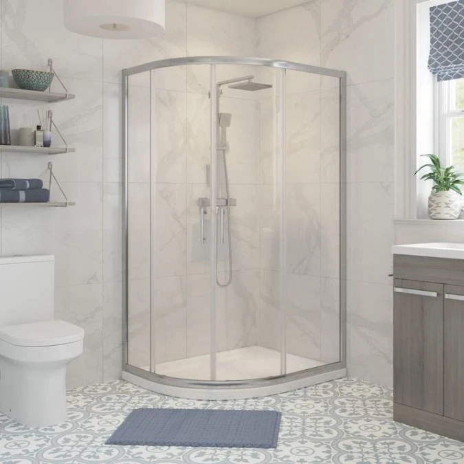 Prime 1000 X 800mm 2 Door Offset Quadrant Shower Enclosure 1 Prime 1000 X 800mm 2 Door Offset Quadrant Shower Enclosure