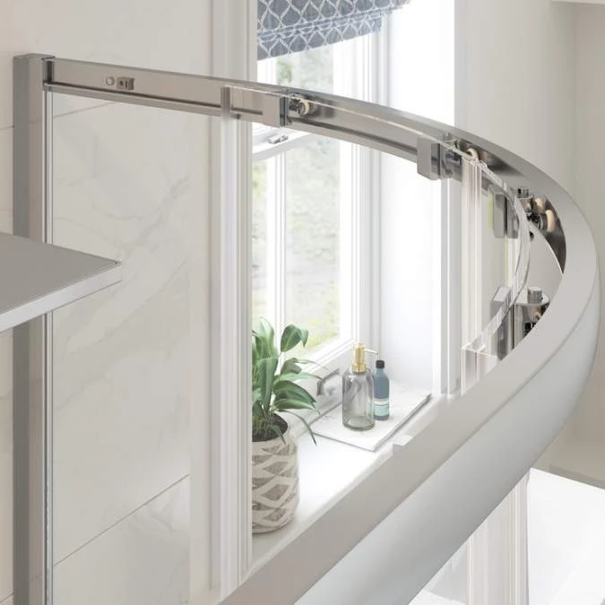 Prime 1000 X 800mm 2 Door Offset Quadrant Shower Enclosure 2 Prime 1000 X 800mm 2 Door Offset Quadrant Shower Enclosure - Image 2