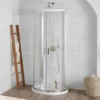 Pure D Shaped Quadrant Shower Enclosure & Tray 993 X 850mm