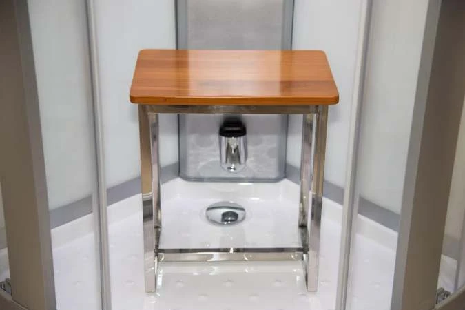 Vidalux Pure 900 Hydro Massage Shower Cabin - 900 X 900mm - White 7 Vidalux Pure 900 Hydro Massage Shower Cabin - 900 X 900mm - White - Image 7