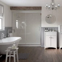 Relax 1100mm Sliding Shower Door 5 Relax 1100mm Sliding Shower Door -Roman Sales Relax Slider Lifestyle 2 5