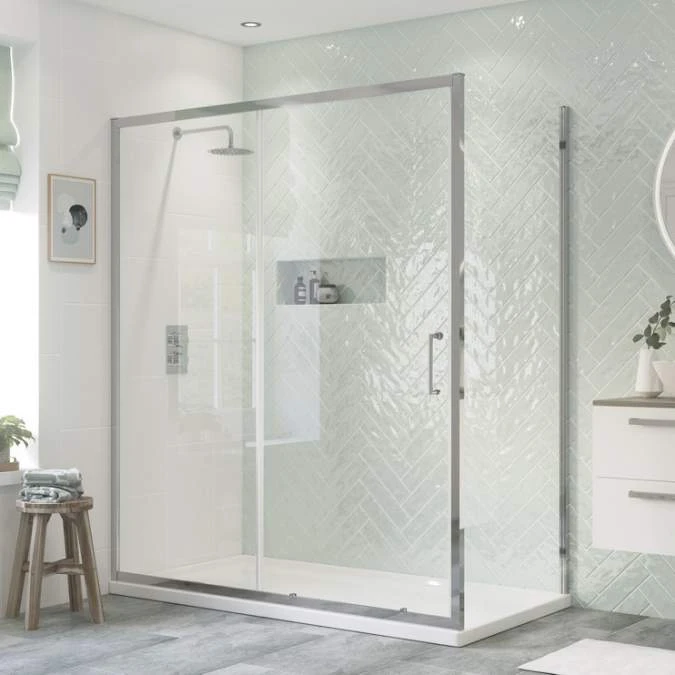 Relax 1000mm Sliding Door Shower Enclosure 2 Relax 1000mm Sliding Door Shower Enclosure - Image 2