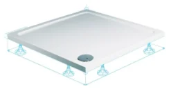 Roman Acrylic Capped Stone Square Shower Tray 800mm X 800mm 9 Roman Acrylic Capped Stone Square Shower Tray 800mm X 800mm -Roman Sales Roman Acrylic Capped Stone Square Shower Tray 3