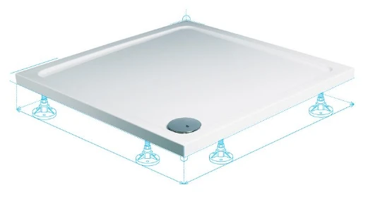 Roman Acrylic Capped Stone Square Shower Tray 800mm X 800mm 5 Roman Acrylic Capped Stone Square Shower Tray 800mm X 800mm - Image 5