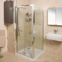 Bi-Fold Shower Door - 760 - Silver - Roman Embrace -Roman Sales Roman Embrace Bi fold Door 3