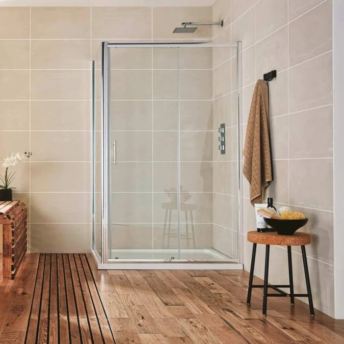 Scudo S6 Sliding Shower Door - 1400mm 1 Scudo S6 Sliding Shower Door - 1400mm