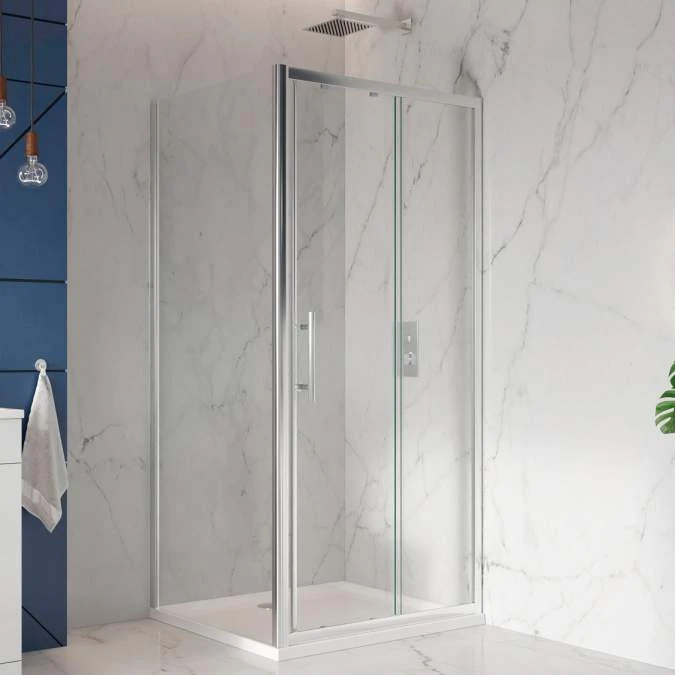 Scudo S8 Sliding Shower Door - 1000mm 1 Scudo S8 Sliding Shower Door - 1000mm