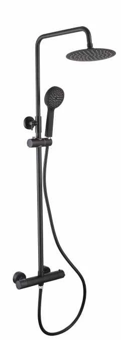 The White Space Dual Control Bar Valve - Fixed Head And Slide Rail - Black