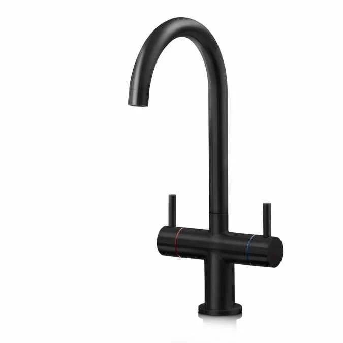 Shannon Twin Lever Kitchen Mixer Tap - Black 1 Shannon Twin Lever Kitchen Mixer Tap - Black