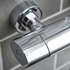 Polo Oval Dual Head Exposed Shower With Metal Fixed Head -Roman Sales SHOWER004 CLOSEUP1