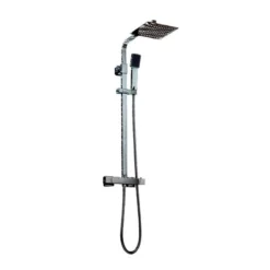 Scudo Elliott Square Dual Head Rigid Riser Shower