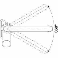 Blanco Solenta - S Senso Chrome Kitchen Tap - 455367 -Roman Sales SOLENTA SWIVEL RANGE